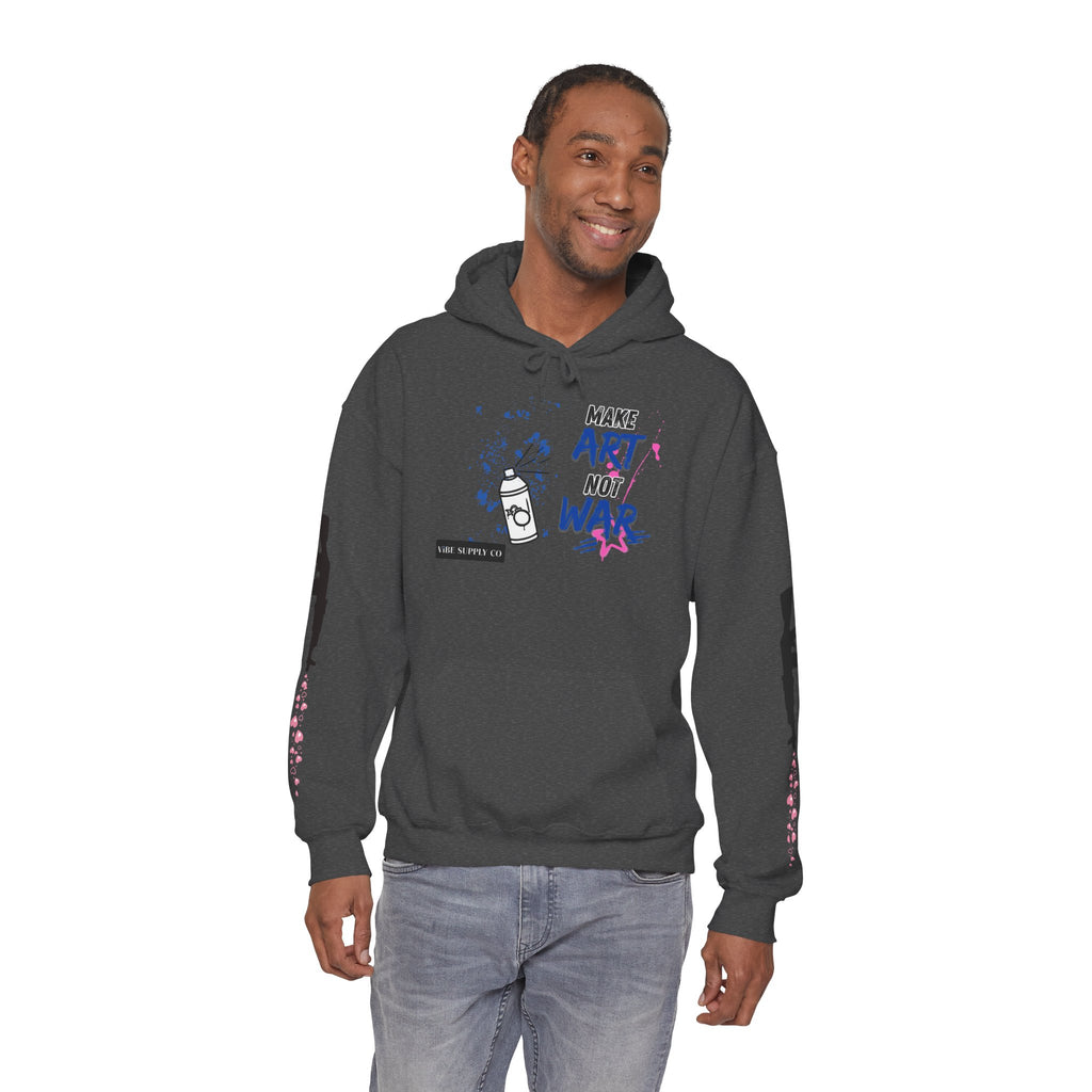 Art Not War Hoodie — "Make Art Not War" Streetwear Pullover
