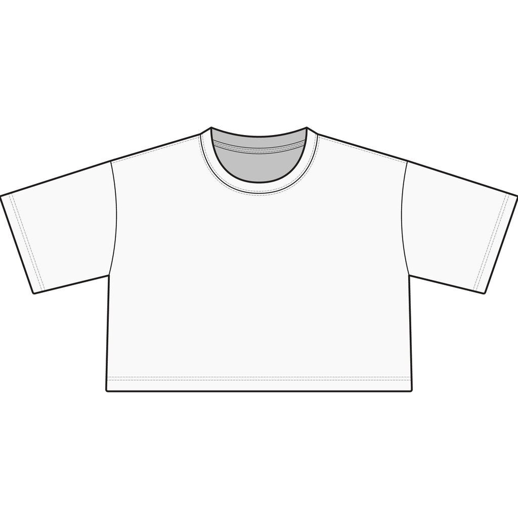 Women's Cropped Cotton T-Shirt | Small V Energy