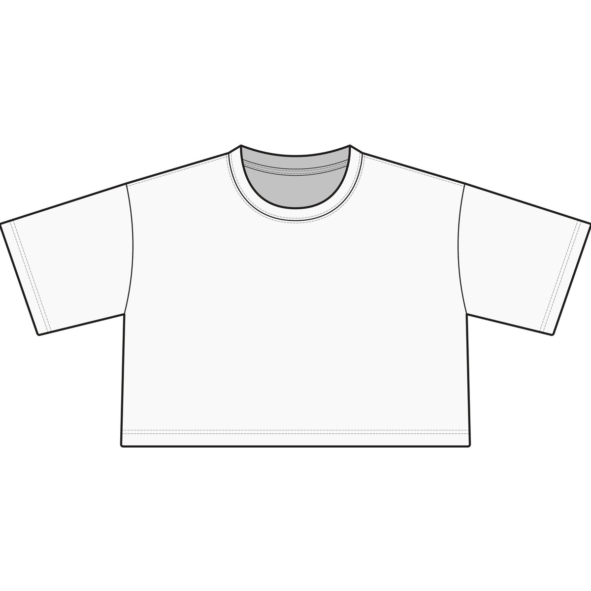 Women's Cropped Cotton T-Shirt | Small V Energy