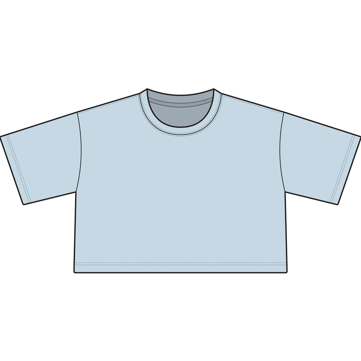 Women's Cropped Cotton T-Shirt | Small V Energy