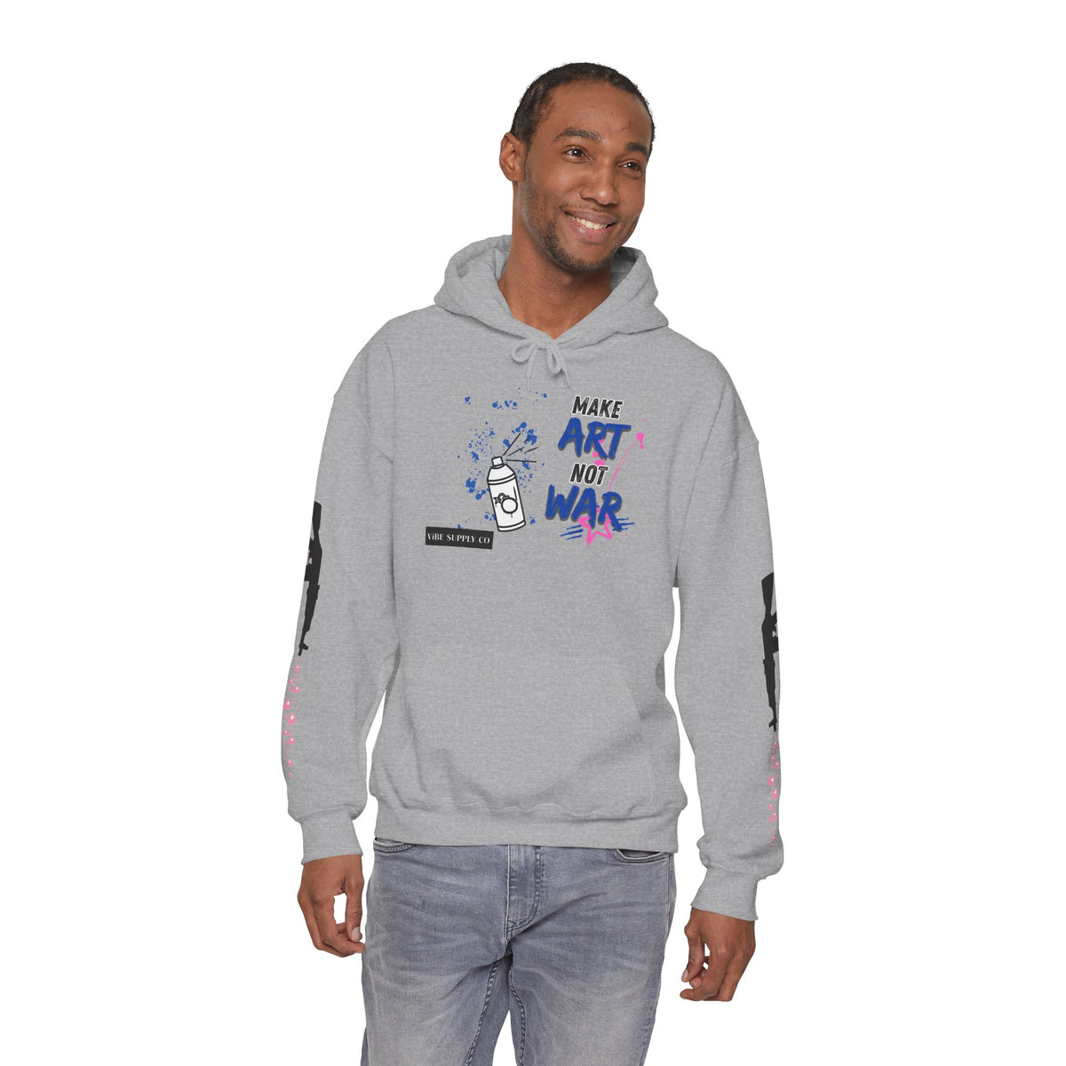 Art Not War Hoodie — "Make Art Not War" Streetwear Pullover