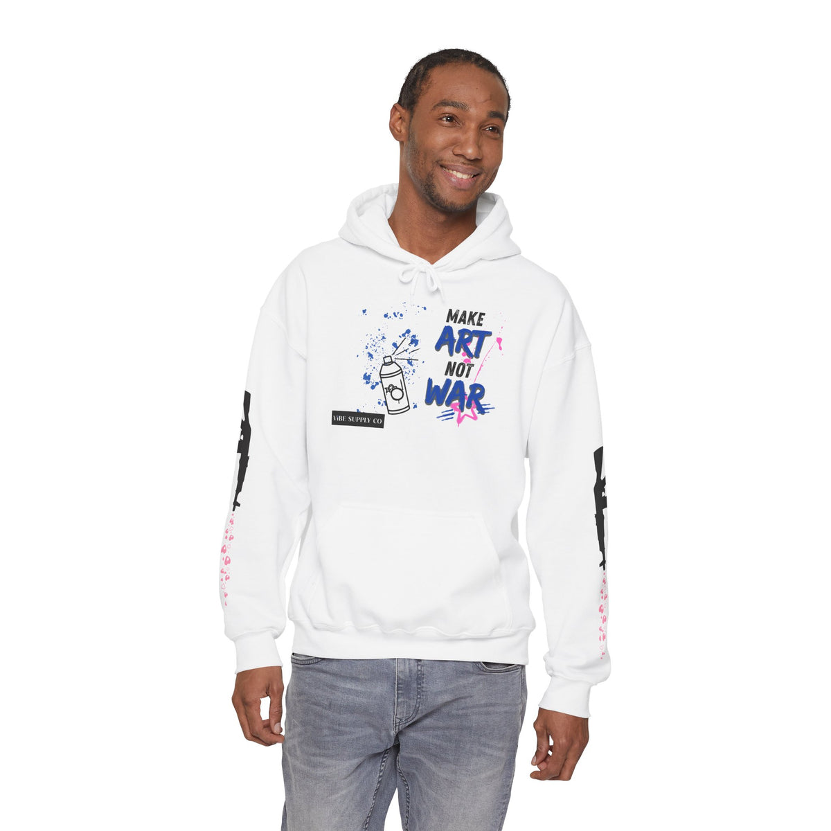 Art Not War Hoodie — "Make Art Not War" Streetwear Pullover
