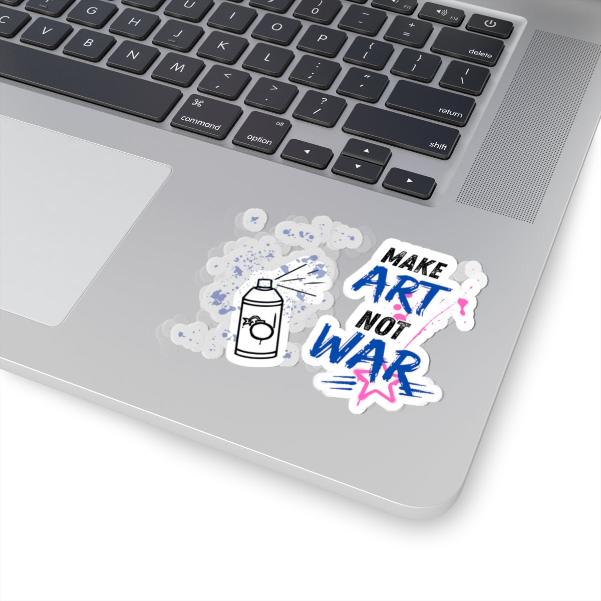 Make Art Not War Sticker — Graffiti Spray Can Kiss-Cut Sticker