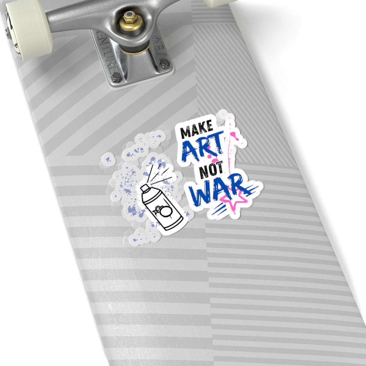 Make Art Not War Sticker — Graffiti Spray Can Kiss-Cut Sticker