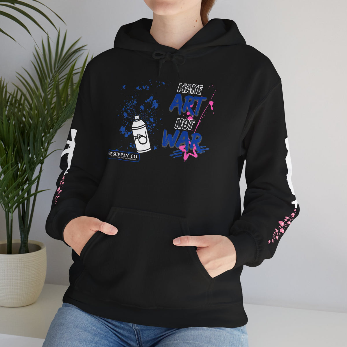 Art Not War Hoodie — "Make Art Not War" Streetwear Pullover