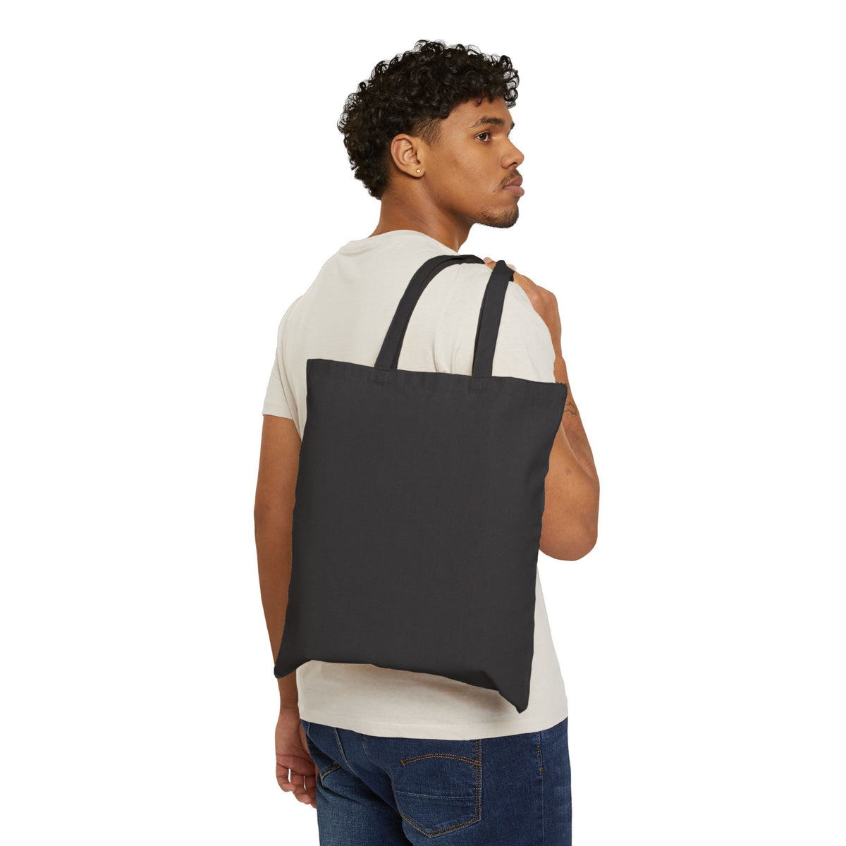 Make Art Not War Canvas Tote Bag — Eco Cotton Artist Tote