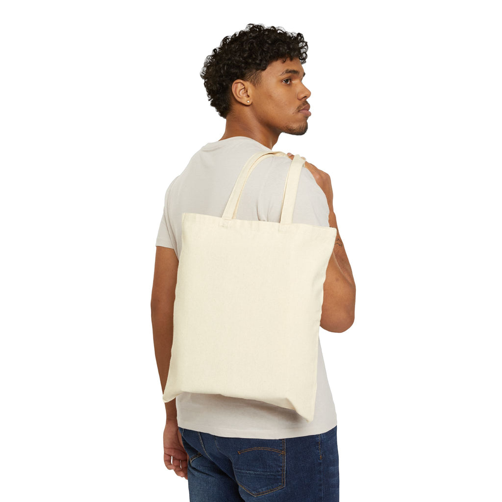 Make Art Not War Canvas Tote Bag — Eco Cotton Artist Tote