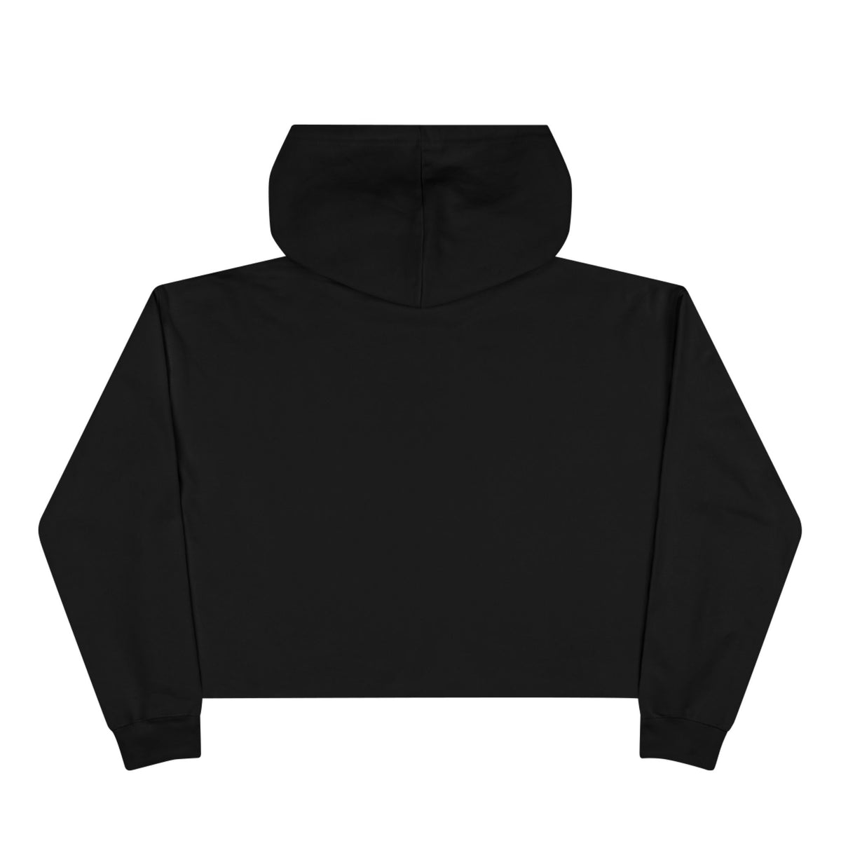 Small V Energy Crop Hoodie — Neon Pink Heart Graphic