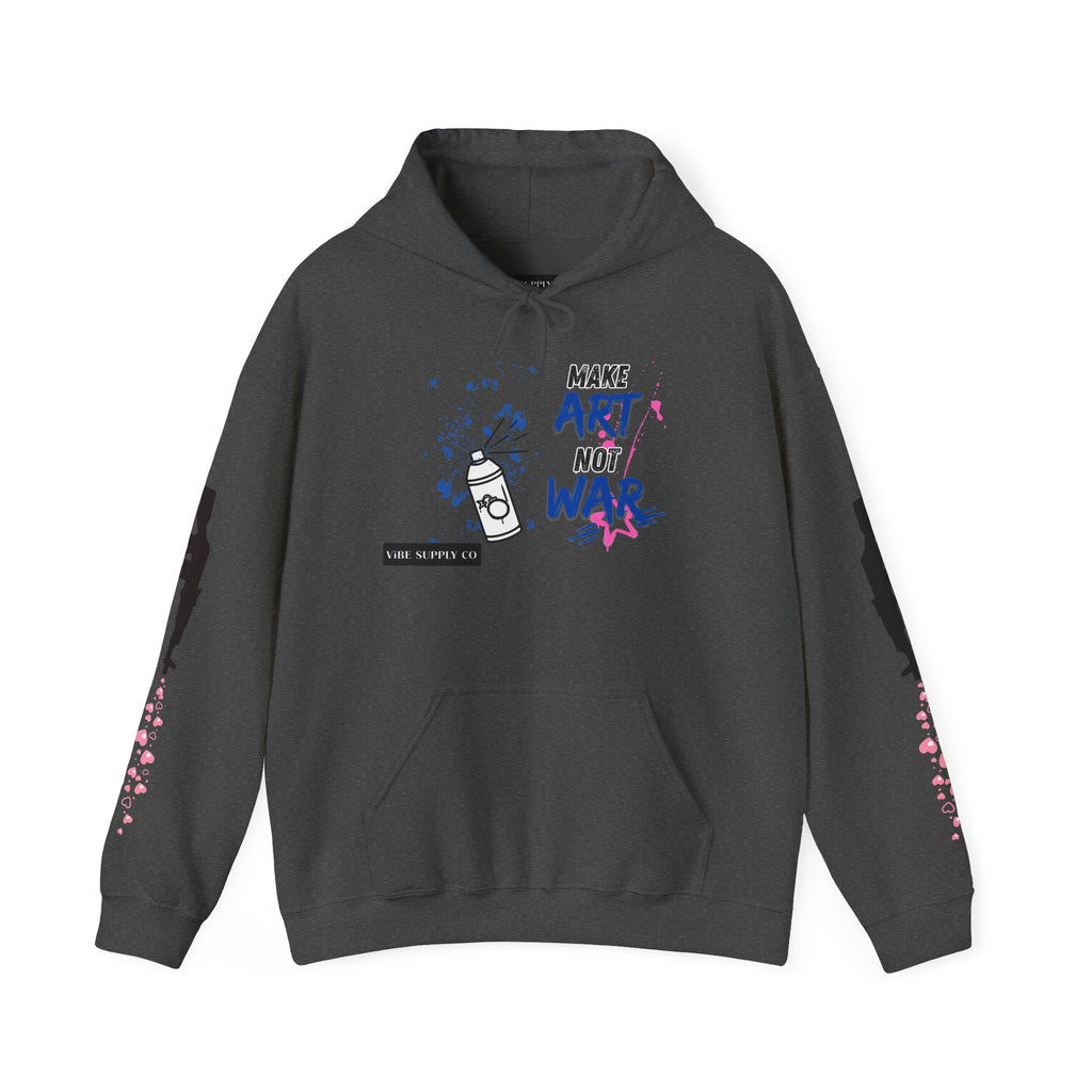 Art Not War Hoodie — "Make Art Not War" Streetwear Pullover