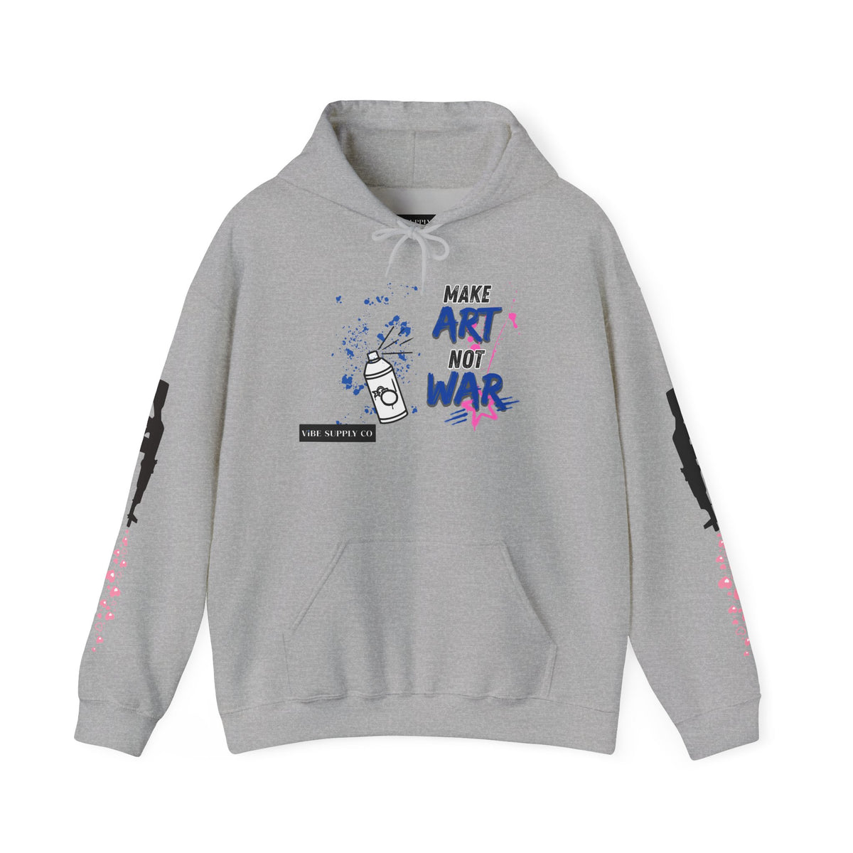 Art Not War Hoodie — "Make Art Not War" Streetwear Pullover