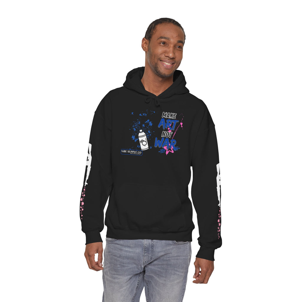 Art Not War Hoodie — "Make Art Not War" Streetwear Pullover