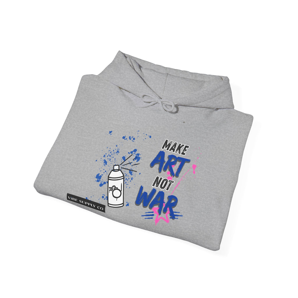 Art Not War Hoodie — "Make Art Not War" Streetwear Pullover