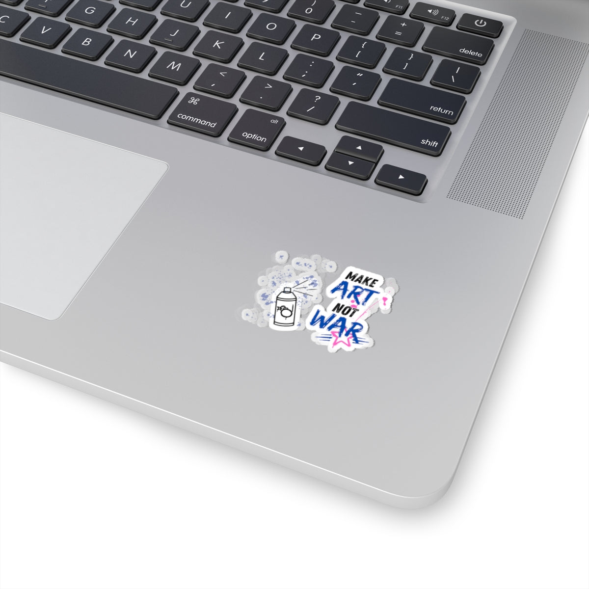 Make Art Not War Sticker — Graffiti Spray Can Kiss-Cut Sticker