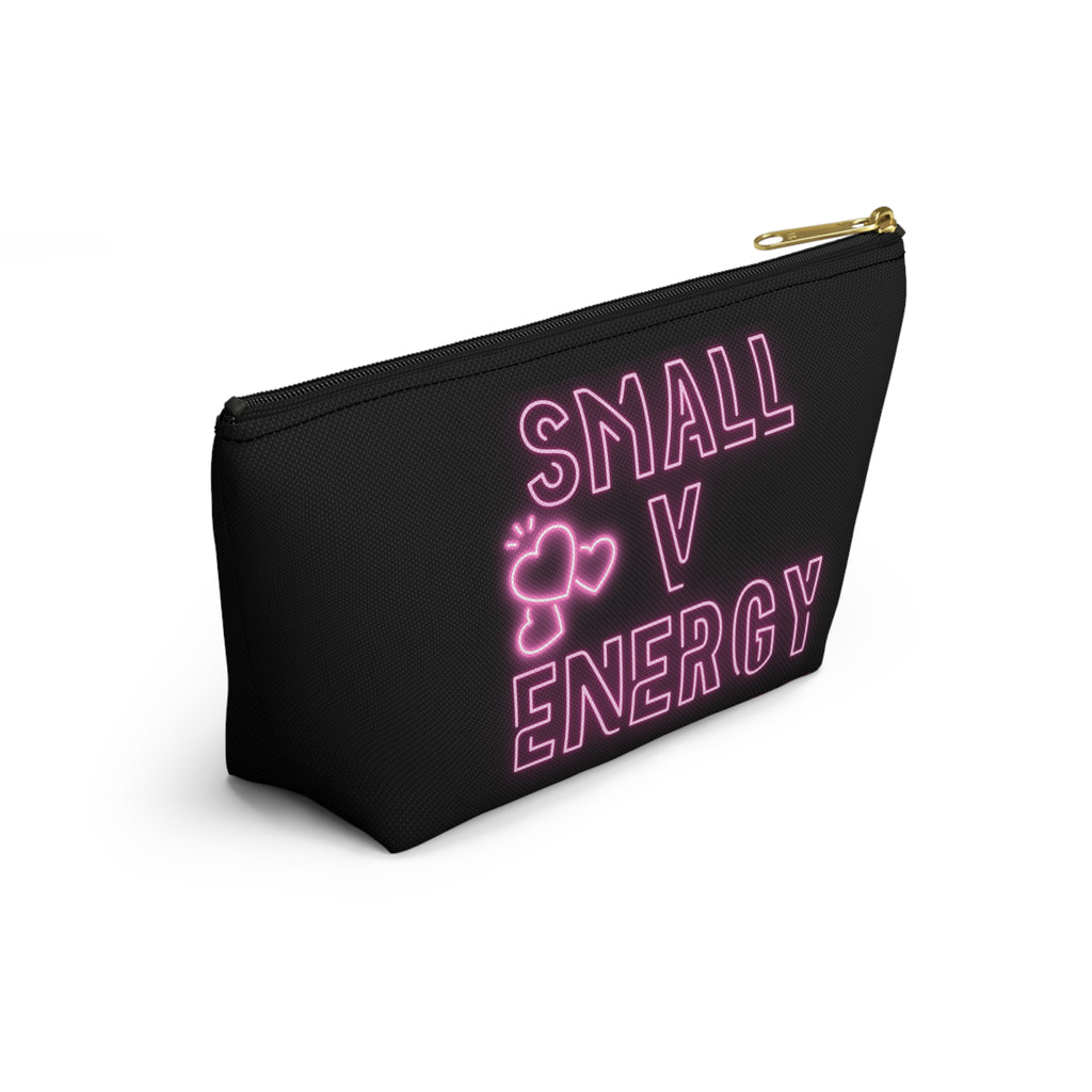 Accessory Pouch — "Small V Energy" Neon Makeup Bag