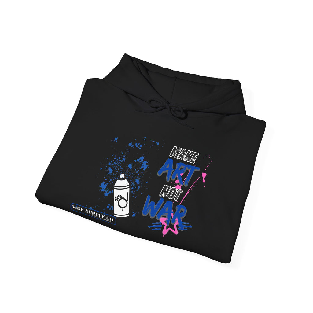 Art Not War Hoodie — "Make Art Not War" Streetwear Pullover