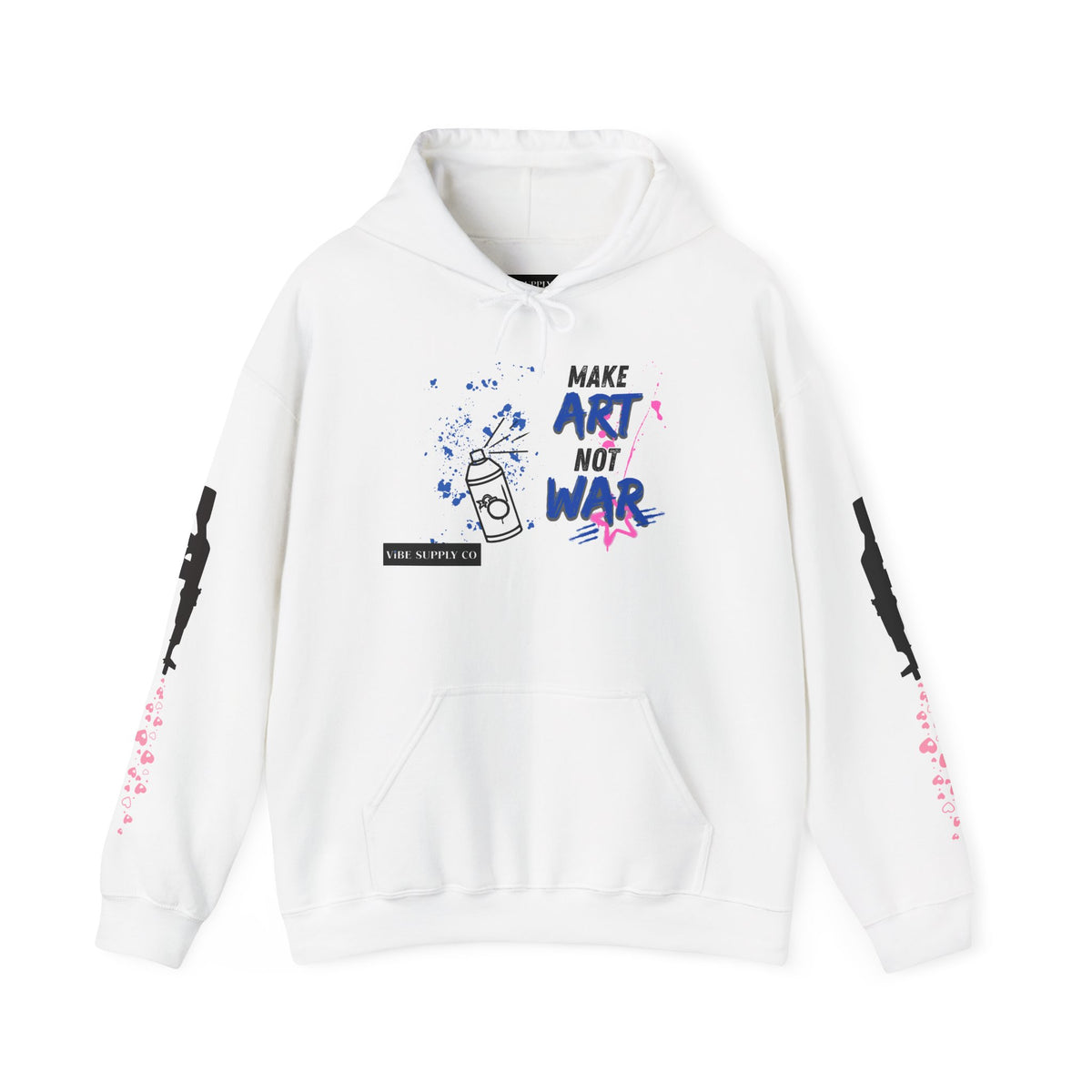 Art Not War Hoodie — "Make Art Not War" Streetwear Pullover