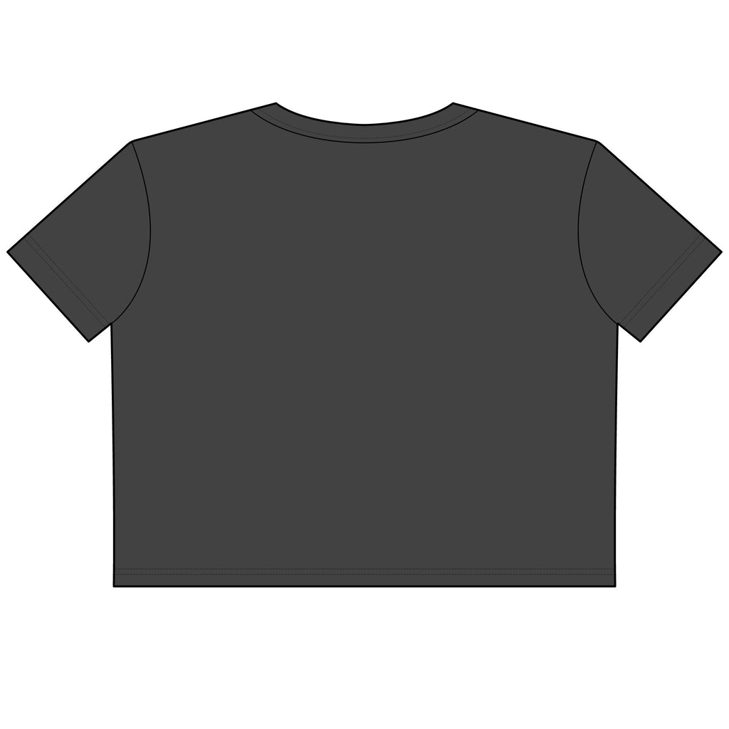 Small V Energy Neon Crop Tee — Women's Faded Cropped T-Shirt