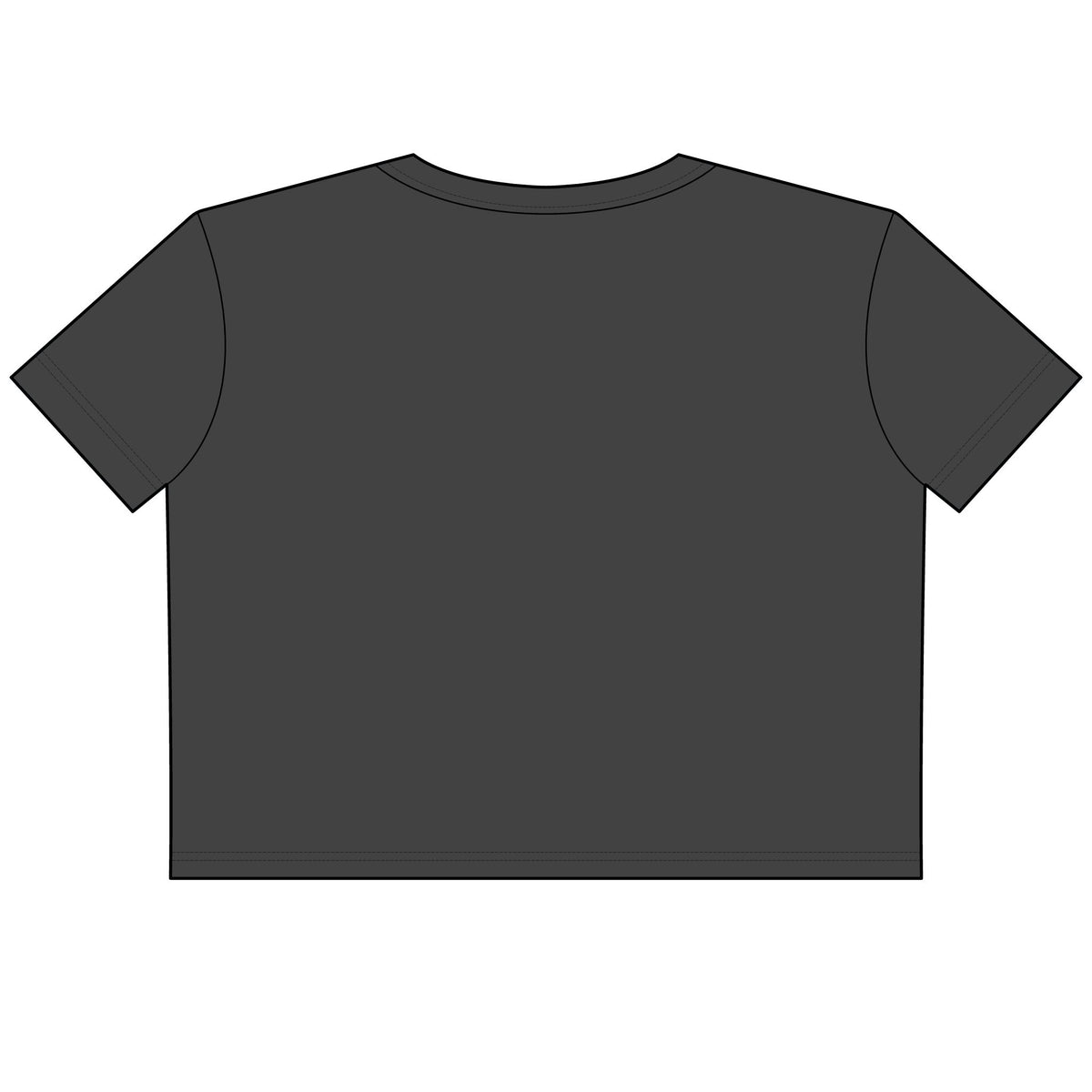 Small V Energy Neon Crop Tee — Women's Faded Cropped T-Shirt